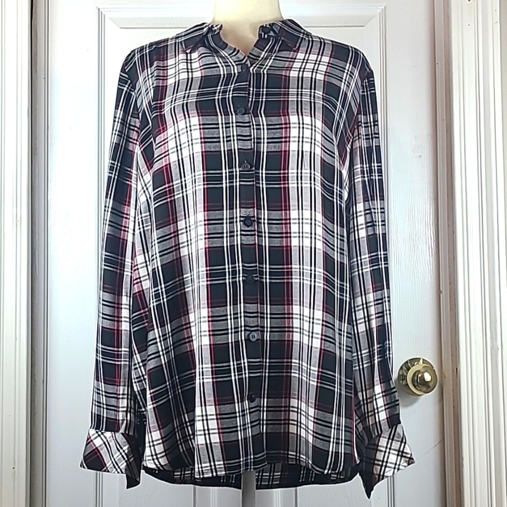 Susan Graver Styled Back Blouse